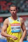Rhys Williams (GB) 2nd in the 400 metres hurdles at the IAAF Diamond League, Birmingham.